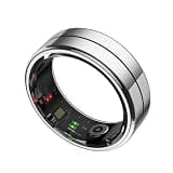 Smart Ring for Women and Men 24/7 Activities/Fitness Tracker & Health Monitor (Heart Rate/ Blood Oxygen/HRV/Stress/Sleep Tracking) IPX8 Waterproof Long Battery Life (No Subscription Fee)(Silver, 11#)