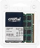Crucial CT2K8G3S160BM 16GB Kit (8GBx2) DDR3/DDR3L 1600 MT/s (PC3-12800) SODIMM 204-Pin Memory For Mac