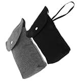 Kisangel 2pcs Waterproof Diaper Storage Bags with Lightweight Oxford Cloth and Wipeable Surface, Small Portable Diaper Organizer Pouches for Travel and Outdoor Adventures