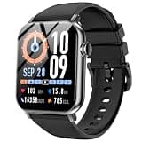 iBesi Smart Watches for Men Women with Bluetooth Calling, 1.83" HD Touchscreen Fitness Tracker, IP68 Waterproof, 120+ Sports Modes, Heart Rate & Sleep Monitor, Compatible with iPhone Android (Black)