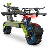 1500W Adults Electric Scooter, 34mph Electric Scooter, 52V/20ah Battery Scooter with 43 Mile Long Range, NFC Smart Unlock & Dual Disc Brakes, 11” Anti-Slip Off Road Electric Scooters (Green)