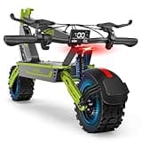 1500W Adults Electric Scooter, 34mph Electric Scooter, 52V/20ah Battery Scooter with 43 Mile Long Range, NFC Smart Unlock & Dual Disc Brakes, 11” Anti-Slip Off Road Electric Scooters (Green)