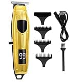 DAXXIN Hair Cutting Tool, USB Electric Hair Clippers Rechargeable Shaver Beard Trimmer Professional Men Hair Cutting Machine Beard Barber Hair Cut(Gold with Box)