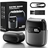 Electric Foil Shaver for Men,Compact 3D Floating Shaving Heads, Electric Razor for Men,IPX8 Waterproof, USB-C Fast Energy, 90-Min,LED Info Display, Wet/Dry Adaptability, Travel Lock Gifts for Father