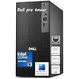 Dell 2026 Pro Tower PC Essential Desktop Computer, 14th Gen Intel i3-14100 (4-Core), Copilot AI, HDMI, Dual Monitor, 16GB DDR5 RAM, 512GB PCIe SSD, Windows 11 Pro for Small Business & Home Office