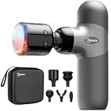 cotsoco Mini Massage Gun with Heat and Cold Therapy for Muscle Recovery, Pocket-Sized Deep Tissue Massager, Portable Percussion Massage Gun for Pain Relief, Fathers Day Dad Gifts