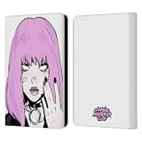 Head Case Designs Officially Licensed Zombie Makeout Club Pink Hair Graphics Leather Wallet Case Compatible with Amazon Kindle 11th Gen (2024)
