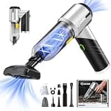 Saker Handheld Car Vacuum Portable Cordless17000PA Mini Air Duster Blower Rechargeable Foldable Vacuum Cleaner with Brushless Motor for Home, Office Pet HL132 Black