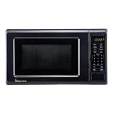 Magic Chef 0.7 cu. ft. Countertop Microwave in Black - 700W (10.1"H x 17"W x 12.5"D) MC77MB