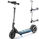 ECOROAD EK6 Kids Electric Scooter for 6-12, 3/6/10mph Speeds for Ultimate Comfort, Adjustable Height Electric Scooter, 150W & Dual Brake Safety, for Growing Adventurers(Rider:3.9-5.2 ft)Obsidian Black