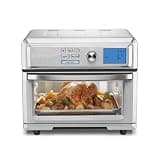 Cuisinart Air Fryer Toaster Oven, Digital Display, 1800 Watt Air Fryer Toaster Oven Combo with Adjustable Temperature and Controls, Stainless Steel Small Kitchen Appliance, TOA-65NAS, Silver