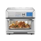 Cuisinart Air Fryer Toaster Oven, Digital Display, 1800 Watt Air Fryer Toaster Oven Combo with Adjustable Temperature and Controls, Stainless Steel Small Kitchen Appliance, TOA-65NAS, Silver