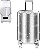 Yotako Clear PVC Suitcase Cover Protectors 20 Inch Luggage Cover for Wheeled Suitcase 20''
