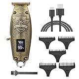 DAXXIN Hair Cutting Tool, Men's Professional Electric Hair Barber Trimmer Vintage Cordless USB Charging Hair Cutting Machine Clipper Shaver Beard