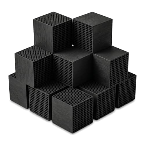 HOAXCINN Replacement Cabon Filter Compatible with ANYCUBIC & ELEGOO 3D Printer Mini Air Purifier, 1.5" x 1.5" x 0.63" Activated Cabon Odor VOCs Clean 10-Pack