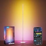 Govee RGBIC Floor Lamp Basic, 1000lm LED Corner Lamp Works with Alexa, 1000lm Modern Floor Lamp with Music Sync and 16 Million DIY Colors, Color Changing Standing Lamp for Bedroom Living Room