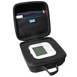 ANLEO Hard Travel Case Compatible with iHealth Track Smart Upper Arm Blood Pressure Monitor(Only Case) (Black)