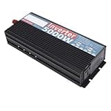 Serounder 5000W Power Inverter Durable Highefficiency 12V DC to 110V AC Converter for Home Use Metal Housing (US Plug)