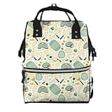 Pioyoku Pickleball Trend (2) Print Diaper Bag Backpack -Multifunction Travel Baby Diaper Bag,Baby Bags For Girls Boys