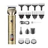 DAXXIN Hair Clippers, 7 in 1 Professional Multi-Function Electric Clipper Rechargeable LCD Screen Grooming Kit for Body Nose Ear Beard