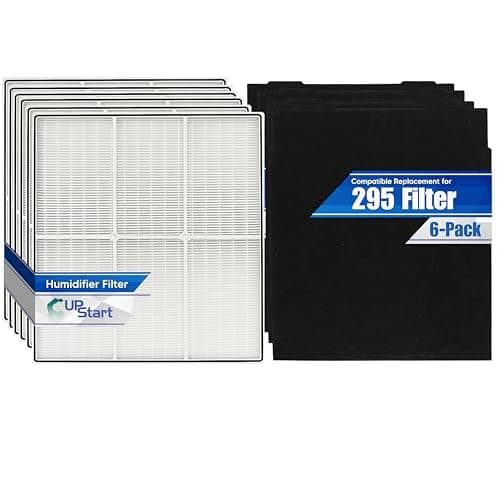 6-Pack 83378 Filter Set Replacement for Kenmore Progressive 295 HEPA Filter - Compatible with Kenmore 295 Series Air Purifier Filters with Carbon Foam Pre-Filter Prefilters
