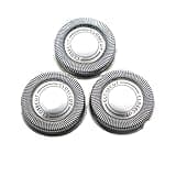 3pcs Replacement Shaver Head,Compatible for Philips HQ56 HQ55 HQ4+ HQ3 Reflex Plus HQ6843 HQ300 HQ64 HQ916 CloseCut Heads