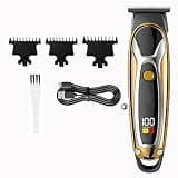 DAXXIN Hair Clippers, Special High-Speed Professional Carving Scissors Electric Hair Clipper LCD HD Display Low Noise