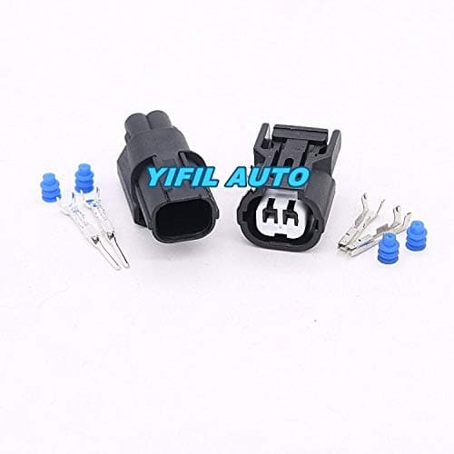 Davitu Cables, Adapters & Sockets - 10pcs 2 Pin/Way Male Female Intake Pressure Sensor Plug Headlight Turn Lights Connector For Honda Accord - (Color Name: Male)