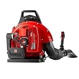 TDH Gas Backpack Leaf Blower, 2-Stroke Handheld Snow Blower with 665 CFM & 205 MPH High Power for Commercial Lawn Care, Yard Debris & Snow Removal (Red)