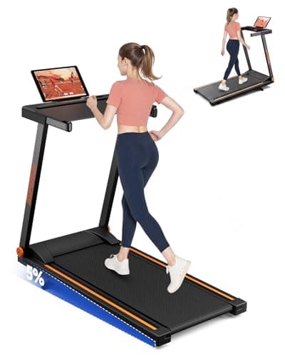 Superun Walking Pad Treadmill with Incline for Home Office, 3-in-1 Under Desk Treadmill with Smart App Control, 300LB Capacity, Quiet Portable Foldable Treadmill for Apartment & Small Spaces