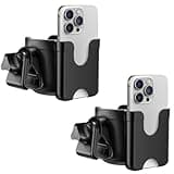Guiseapue 2 Packs Cup Holder for Walker: Stroller Cup Holder Attachment with Phone Holder, Wheelchair/Stroller Accessories for Uppababy, Nuna, Doona, Bike, Scooter, Baby Travel Essential