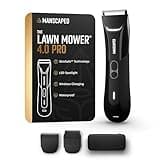 MANSCAPED® The Lawn Mower® 4.0 PRO - Groin & Body Hair Trimmer, Updated SkinSafe® Trimmer Blade, Waterproof Wet/Dry Groomer, USB-C & Wireless Charging Compatible, Men’s Ball Shaver with Travel Lock
