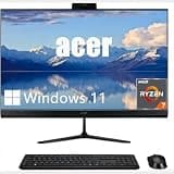acer Aspire 27" IPS FHD All-in-One Desktop Computer | AMD 8-Core Ryzen 7 5825U (Up to 4.5GHz) | 120Hz Refresh Rate | 64GB RAM, 2TB SSD | WiFi 6E, Bluetooth 5.3 | Wireless KB & Mouse