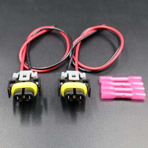 IBVIBV 2pcs Low beam headlights connector Compatible with Jeep Grand Cherokee 2011-2021 55079379AF Pigtail Harness Plug Kit Headlight Front