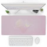 Pixio Mouse Pads - 36 x 16 inch XXL Celestial Love Pink Multifunctional Large Desk Mats for Gaming, Office, Desktop Anti-Slip Waterproof Washable Computer Mouse Mat