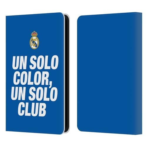Head Case Designs Officially Licensed Real Madrid CF Un Solo Origin Leather Wallet Case Compatible with Kindle Paperwhite 5 (2021)