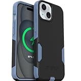 OtterBox iPhone 17e, 16e, 15, 14, & 13 Commuter Series Case - Slim & Tough, Pocket-Friendly, with Port Protection - Black/Blue