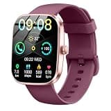 Smart Watch(Answer/Make Call), 1.91"HD Smartwatch for Men Women with Heart Rate/Sleep Monitor/Pedometer/Calories, 113+ Sports Fitness Watch Tracker, IP68 Waterproof Step Counter for Android iOS-Wine