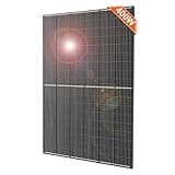 DOKIO Monocrystalline Solar Panel Size 400W 31V for 12/24V Devices, Aluminum Frame, 3m Cable, Pre-Drilled Holes for Yard, Garden, Shed, Off-Grid Power