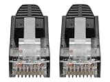 Tripp Lite Eaton Series N201-008-BK Cat6 Gigabit Ethernet Cable 8ft Black RJ45 M/M PoE 550MHz Snagless Molded UTP Patch Cord 24AWG Gold Cloud Care Pre-Configured Bundle Eligible (1 Pack)