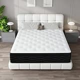 Lodeija 12 inch Queen Cooling Gel Memory Foam Mattress,Pressure Relief with Innerspring, Medium Firm, Safe Materials,CertiPUR-US Certified