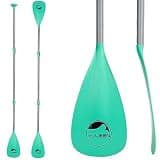YVLEEN SUP Paddle Board Paddle,Stand up Paddleboard Paddles Adjustable Aluminum 4-Piece Floating Kayak Paddle,Convertible Paddle
