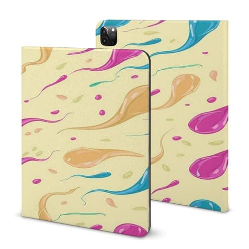 Colorful Sperm Tablet Case Slim Fit Standing Cover Compatible with IPAD 2020/IPAD Pro 2020/IPAD 2020 AIR 4/IPAD Pro 2021/IPAD Air4/Air5