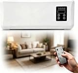 Wall Mounted Electric Heater, Portable 2-in-1 AC Unit, Wall-Mounted Air Conditioner Fan, Fast Heating, for Bedroom & Office