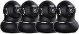 litokam 2K Indoor Security Camera, Cameras for Home Security with 360°Motion Detection, WiFi Baby Monitor for Baby/Elder/Dog, Pan/Tilt Pet Cam with Phone APP, IR Night Vision, 2-Way Audio, 4 Pack