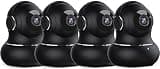 litokam 2K Indoor Security Camera, Cameras for Home Security with 360°Motion Detection, WiFi Baby Monitor for Baby/Elder/Dog, Pan/Tilt Pet Cam with Phone APP, IR Night Vision, 2-Way Audio, 4 Pack