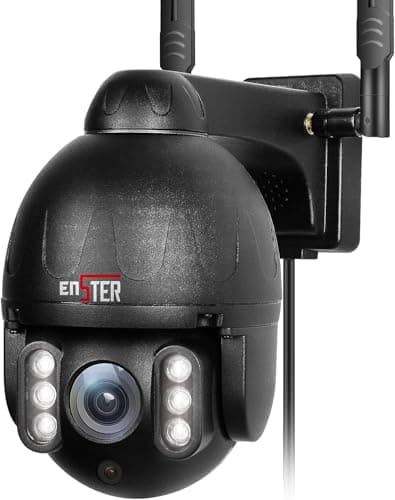 ENSTER 5G Security Camera Outdoor, 5MP PTZ WiFi Camera for Home Security Full Metal, Human Detection, Onvif RTSP Camera Auto Tracking, Color Night Vision, 2-Way Audio, IP66 Waterproof