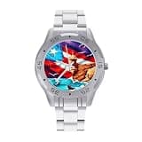 FekiLoot Watch for Men Big Face Stainless Steel Wrist Watch Personality