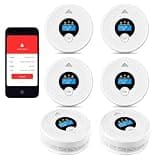 2-in-1 Home Security Equipment with LCD Display, LED Status Lights, App Notification (6 Pack)