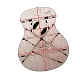 Acoustic Guitar Structure Diagram With Sound Beam Position Wooden Template Guitar Tool Kit(36GS)